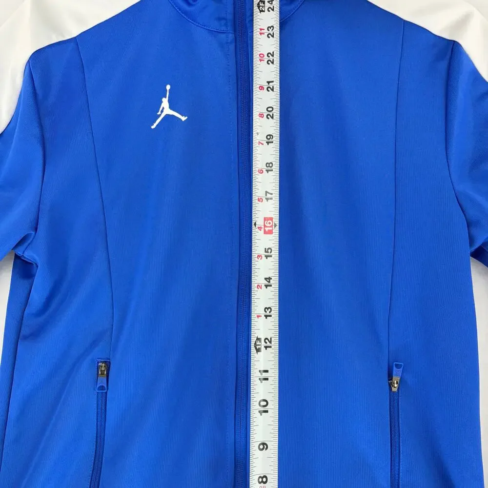 Jordan Full-Zip Track Jacket Blue White Size Small